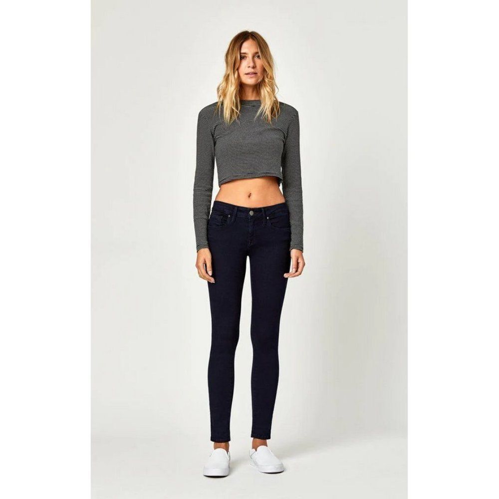 Mavi Sz. 27 New Alexa Midrise Skinny Jeans in Dark Shanta                    357